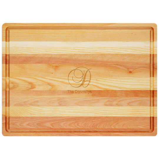 Initial and Name Master Wood Cutting Board